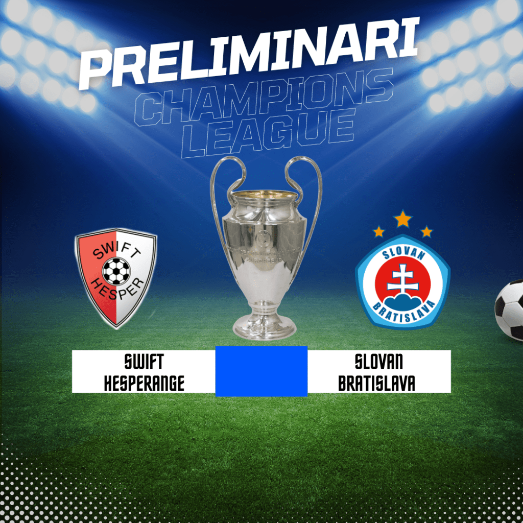 PRELIMINARI CHAMPIONS LEAGUE: Hesperange – Slovan&nbsp;Bratislava