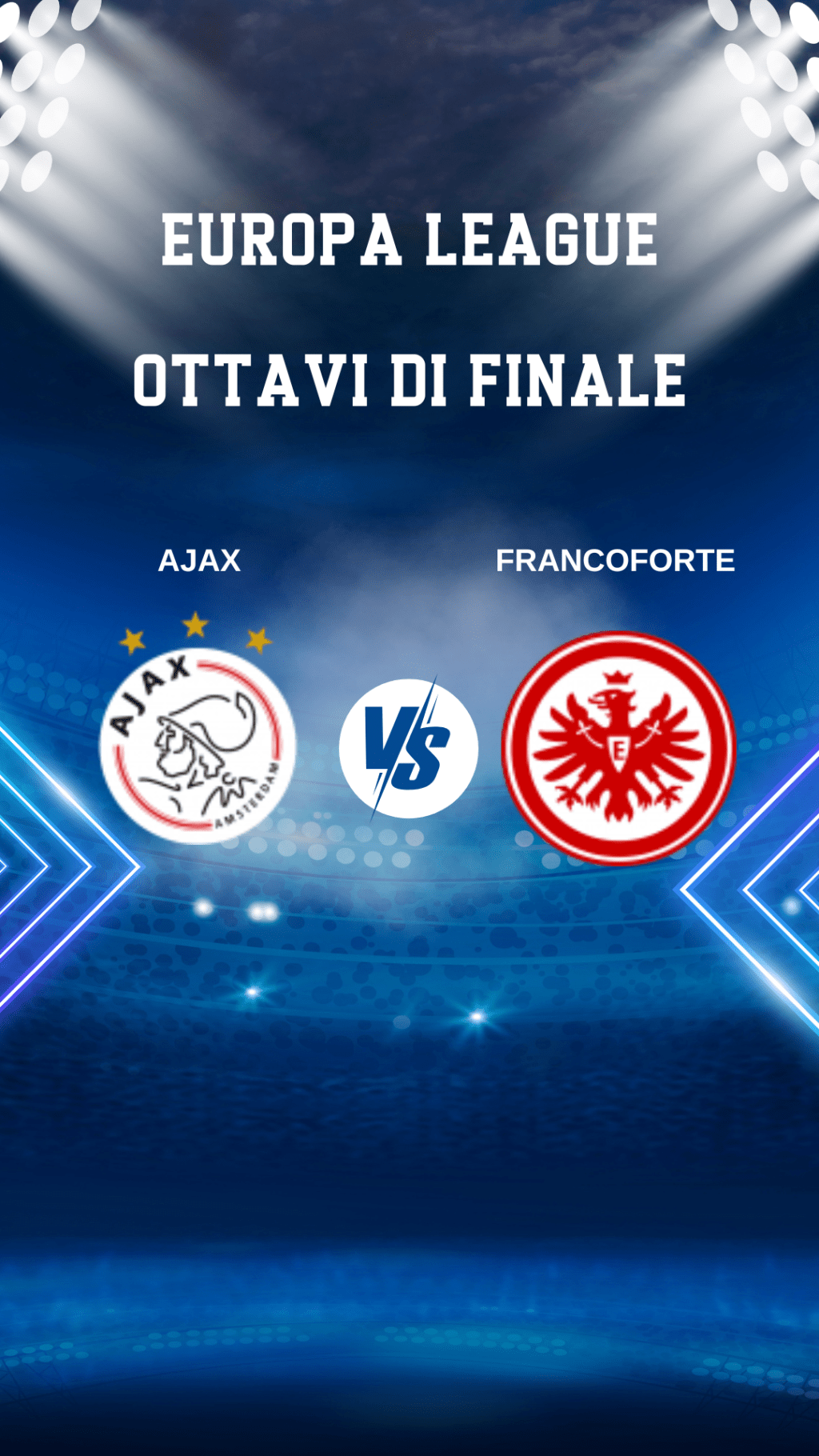 Ottavi di Europa League: AJAX v&nbsp;FRANCOFORTE
