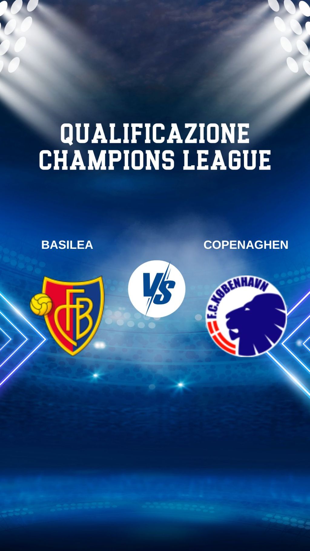 Champions League, Basilea-FC Copenhagen: una sfida con visuale&nbsp;Europea